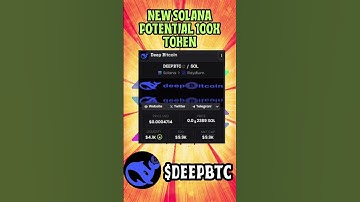 $DEEPBTC is the ticker!  We are early! #sol #solana #deepseek