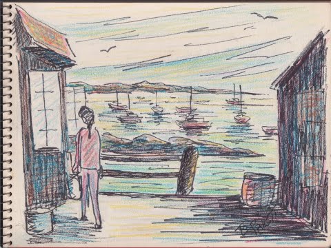 #NFT #sketchbook from 1971 turned into #NFTs - #grandfathers #artwork #ducks #boats #mushrooms #art