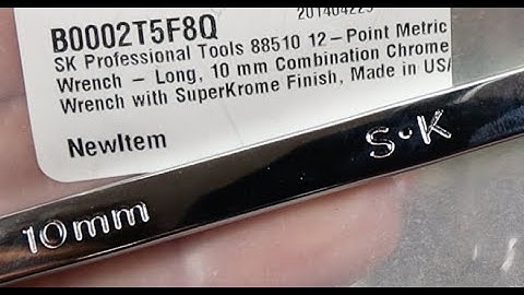 Someone is Wrong! S-K Wrench made in USA or Not! Branding on the tool is critical. Is it USA made?
