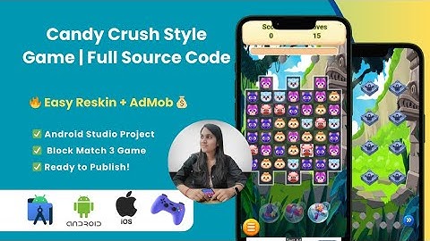 Block Match 3 Game with Source Code | Android Studio Puzzle Game Development Tutorial