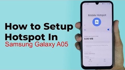 Samsung Galaxy A05: How to Setup Hotspot | WiFi Hotspot Settings (2025)