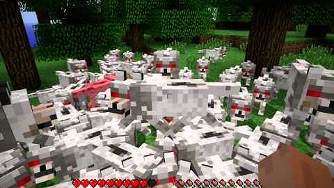 MINECRAFT lol Wolf Attack!