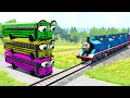 TRANSPORTING PIXAR CARS & FRUITS WITH COLORED & JOHN DEERE vs CLAAS vs TRACTORS - BeamNG.drive #983