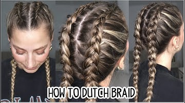 HOW TO DUTCH BRAID YOUR OWN HAIR! BEGINNER TUTORIAL! Short, Medium, and Long Hairstyle
