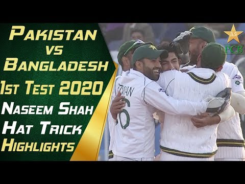 naseem-shah-hat-trick-highlights-|-pakistan-vs-bangladesh-2020-|-day-3-|-1st-test-match-|-pcb