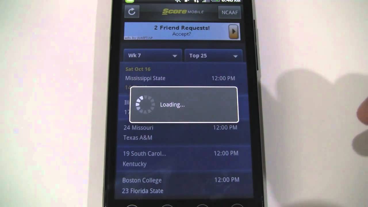 Score Mobile: Android App for Checking Sports Scores/Stats ...