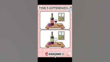 #short Spot the 5 Differences Puzzle | Find 5 Points #132