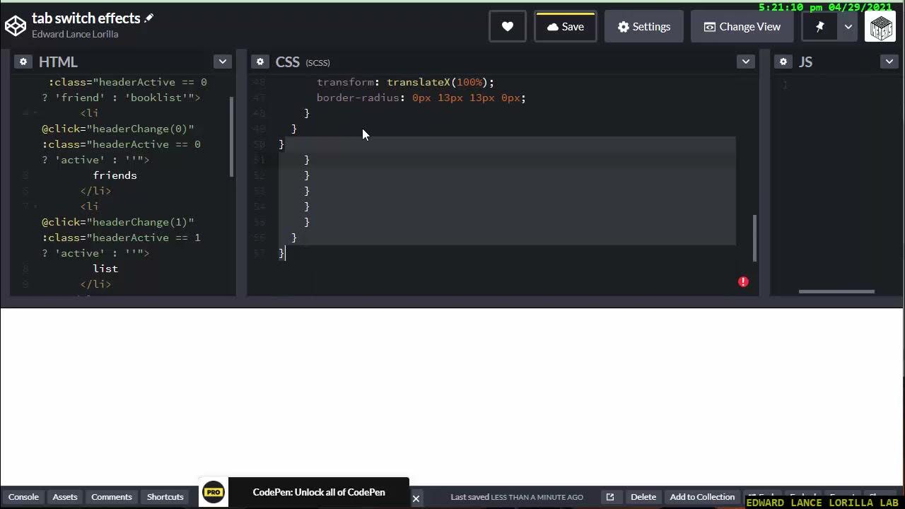 【VUE JS】tab switch effects - YouTube
