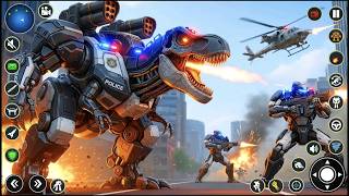 Jurassic Mech Robot Game: Primal Dino & Supercar Transformation screenshot 1
