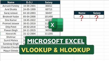How to use Vlookup & Hlookup in Microsoft Excel | Vlookup in Excel | Hlookup in Excel