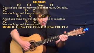 Love Yourself (Justin Bieber) Fingerstyle Guitar Cover Lesson in C with Chords/Lyrics