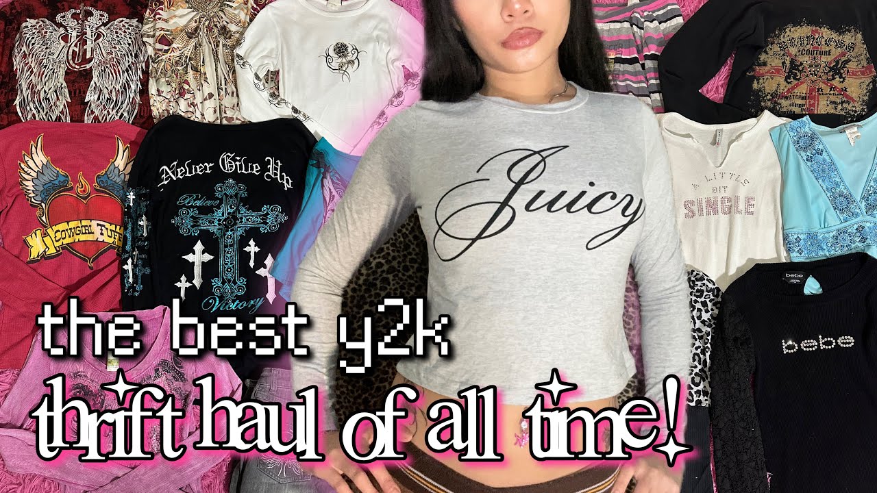 a HUGE y2k collective thrift haul ⋆౨ৎ˚⟡˖