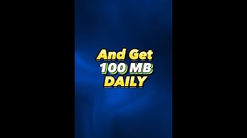 Get 100 MB daily on jazz || How to get free MB