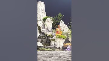 thầy minh tuệ - tiểu cảnh thác nước đẹp