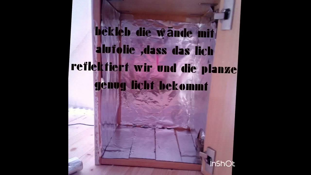 Hanf GrowBox selber bauen YouTube