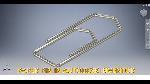 3d Model of Paper Pin in Autodesk Inventor || Autodesk Inventor 3d modeling Practice Tutorials || 3d