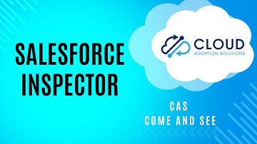 Salesforce Inspector - Export Data from your Salesforce Org: CAS Come and See Video
