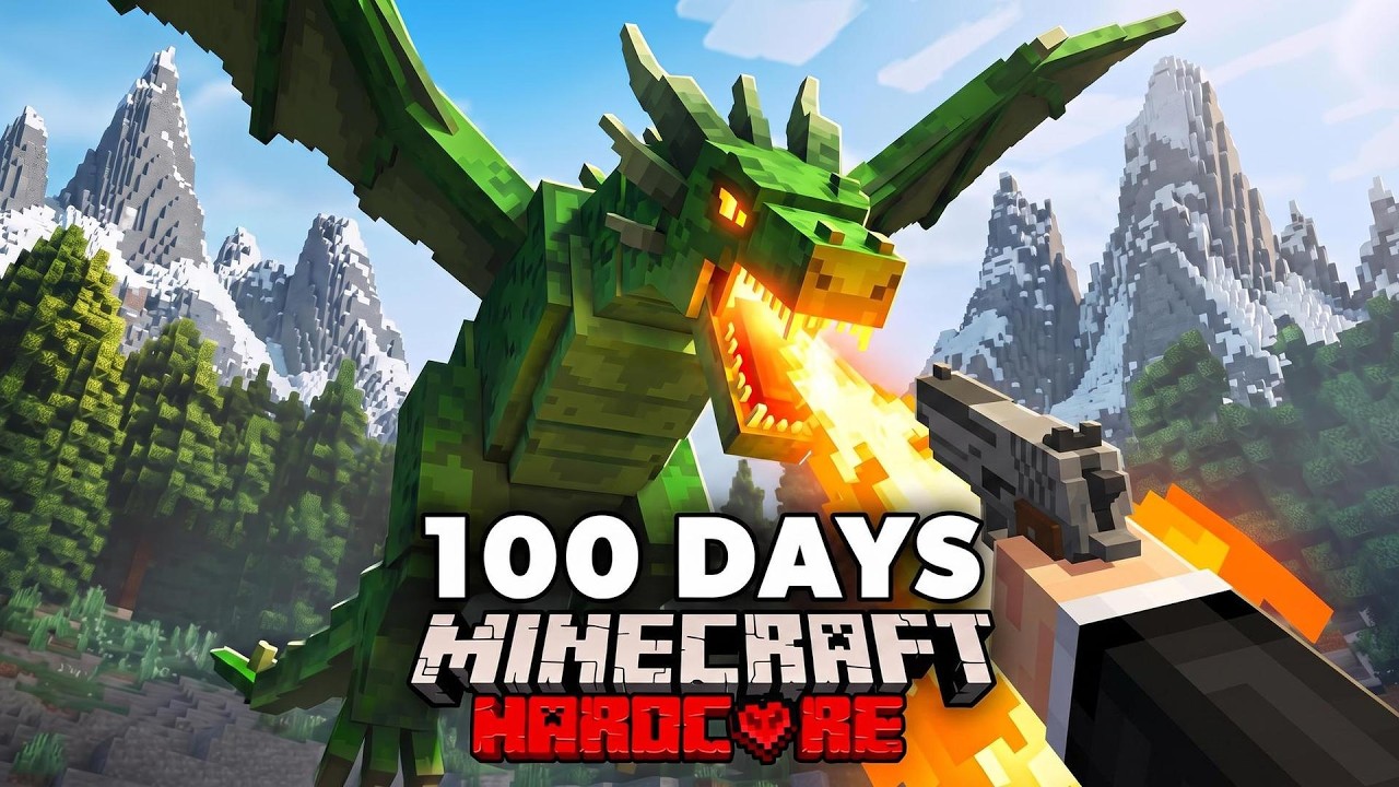 100 Days in RLCraft's DEADLIEST Modpack With Modern Weapons!!