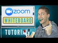 How to use whiteboard in zoom  tutorial for beginners  hacks tricks  tips