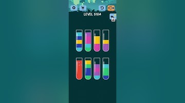 Water Color Sort Level 5184 Gameplay Solution WalkThrough