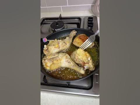 Жареная курица с чесночным ароматом. - YouTube