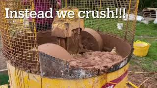 Making clay plaster from site clay