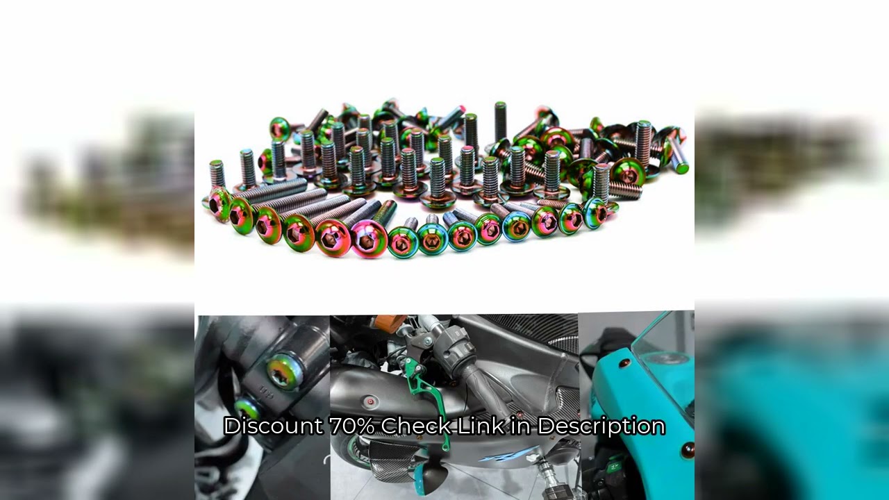 195pcs Burn Titanium Motorcycle Bodywork Screws Fairing Bolts Kit for BMW S1000RR  2009 2010 2011 20