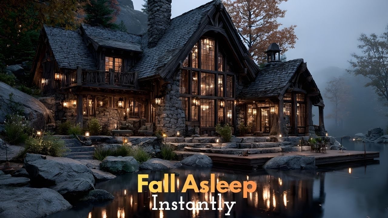 Heavy Rain on Stone Steps – Hidden Lakehouse (432Hz)