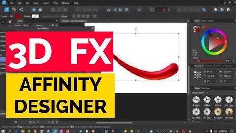 3D and Bevel Emboss in Affinity Designer