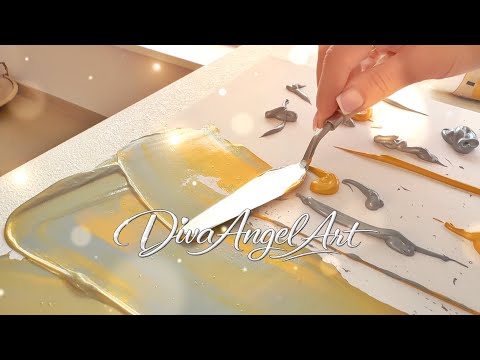 Creating Luxury Wall Art with Gold Leaf | Diva Angel Art Studio