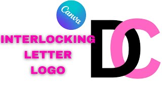 Letter Interlocking Logo Making Canva Tutorial In Urdu \ Hindi