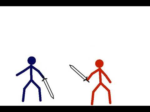 Stick figure battle - YouTube