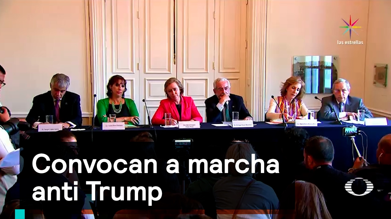 Convocan a marcha anti Trump - Trump - Denise Maerker 10 en punto