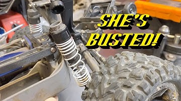 Traxxas Rustler 4x4 VXL & Mini E-Revo Track Damage Report!