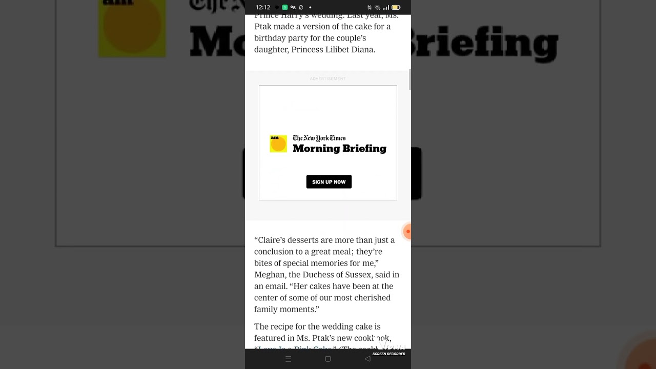 Meghans sickly sweet cake PR - the relaunch of the Tig