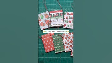 Miniature Book Christmas Ornaments 🎄✨️ // Tiny Books for Your Christmas Tree #tinybook #tiny #books