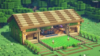 ⚒️Minecraft | How To Build a Long Survival Wooden House | Survival House 🏡 by 타놀 게임즈-Tanol Games 19,570 views 8 months ago 21 minutes