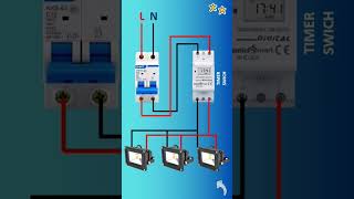 Setting lampu dengan Timer #listrik #short #fyp #timer