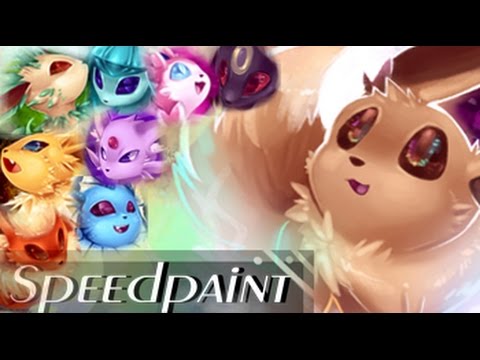 Eeveelutions Speedpaint - BIGGEST SPEEDPAINT (Pokemon) The possibilities - YouTube