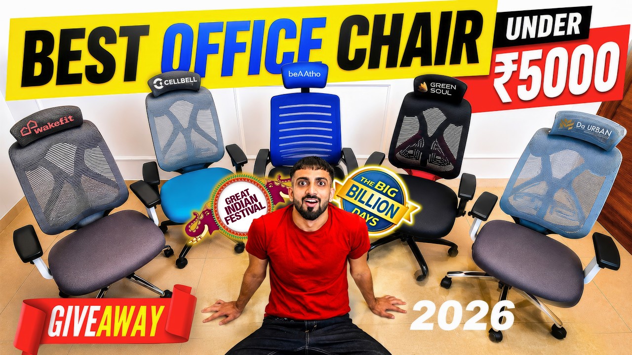 [2026 NEW] Best Office Chair 2026 | Best office chair under 5000 India | Best chair for long sitting