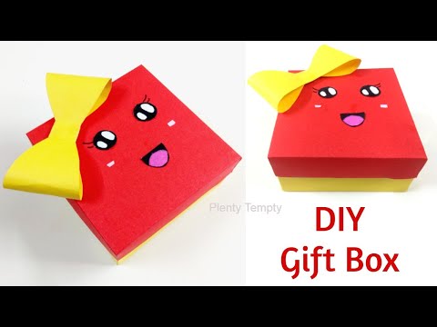 BIRTHDAY GIFT BOX/HOW TO MAKE GIFT BOX WITH PAPER / GIFT BOX IDEA / PAPER CRAFTS EASY/DIY GIFT BOX