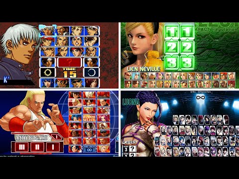 Evolution of The King of Fighters Select Screen (1994-2024)