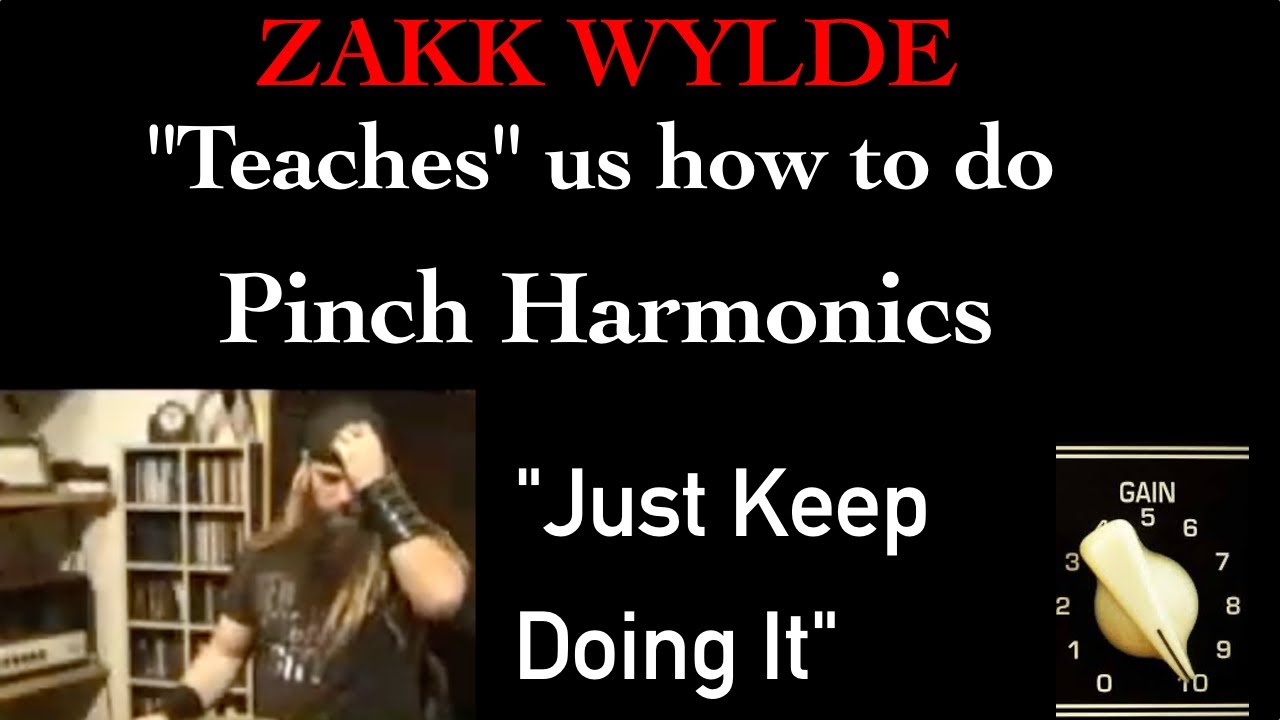 Закк Уайлд "учит" нас играть пинч-гармоники!