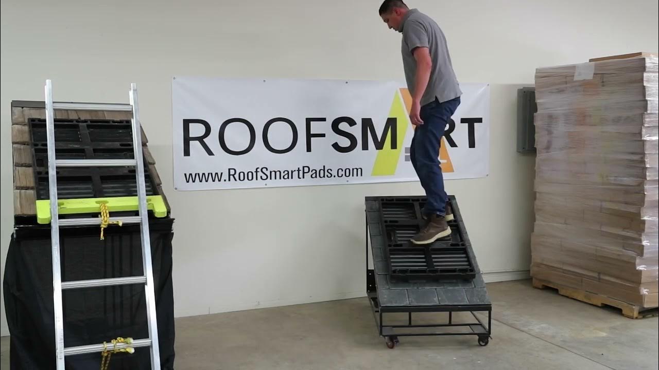 RoofSmart Pads Help Roofers Feel More Safe & Protect Slate Tile YouTube