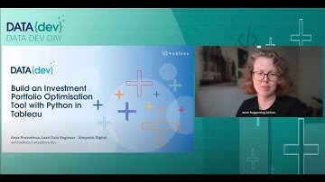 Build an Investment Portfolio Optimisation Tool with Python in Tableau  I DataDev Day June 2024