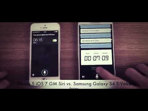 IPhone 5 IOS 7 GM Siri Vs Samsung Galaxy S4 S Voice Review
