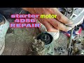 How to repair starter motor 4D56 engine