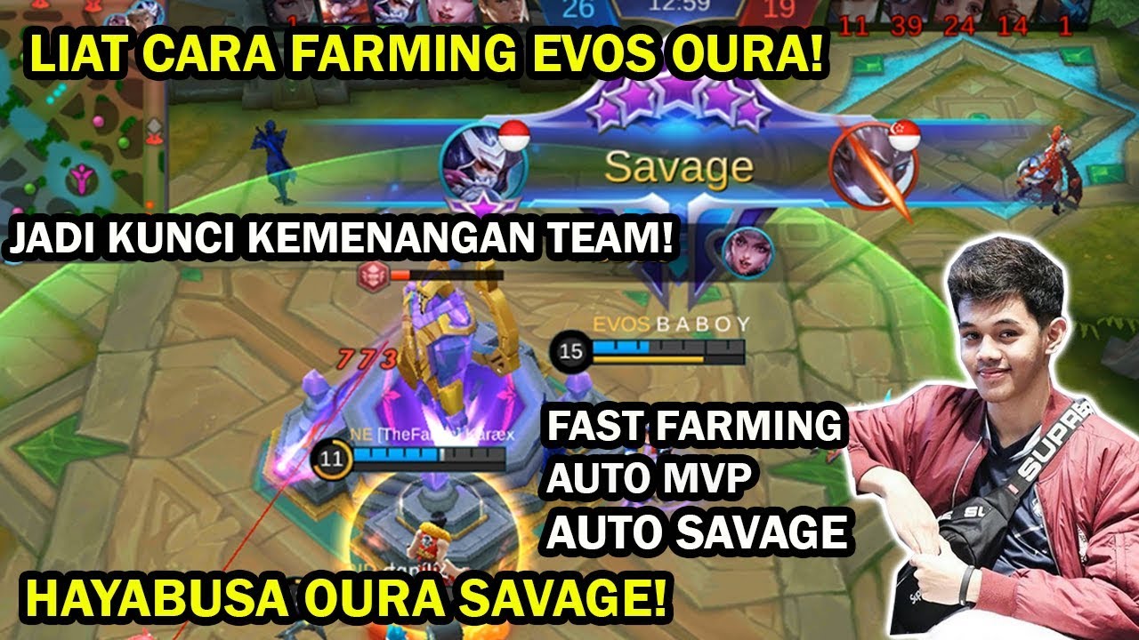 HAYABUSA OURA SAVAGE! LIAT CARA FARMING EVOS OURA MENJADI KUNCI KEMENANGAN TEAM! AMAZING!