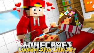 Minecraft Adventure - LITTLE ALLY IS SICK SO ROPO LOOKS AFTER HER!!!
