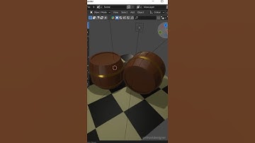 Create a Barrel In Blender 3D In 1 Minutes | #blender #blender3d #3dmodeling